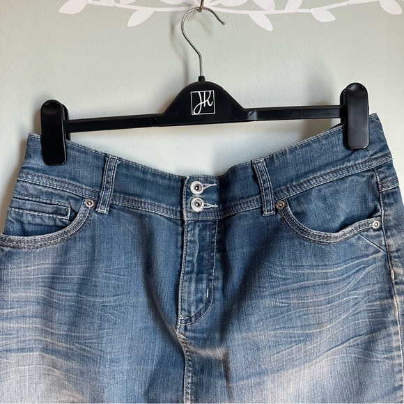 Point Zero Jeans Dark Wash Denim Mini Skirt in size US 13/14 - Picture 2 of 7